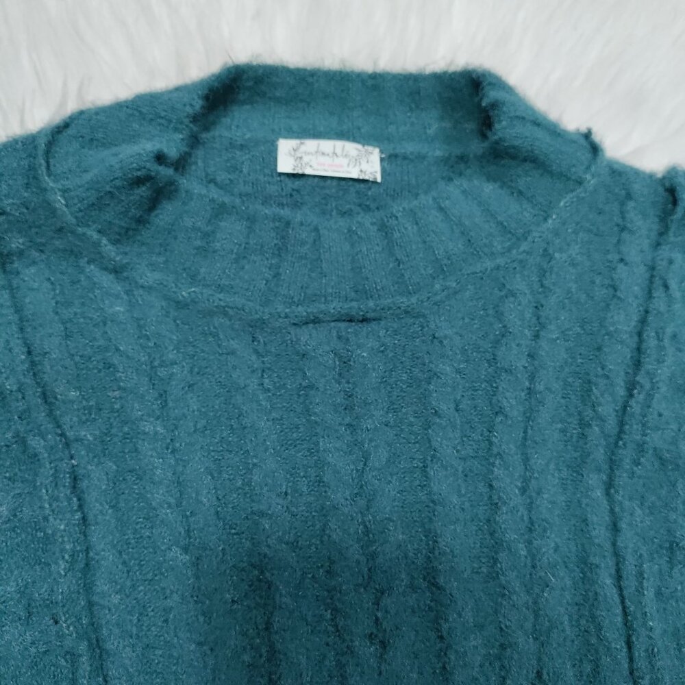 Free People Intimately Boho Keep Me Warm Knit Stretch Bodysuit Women's Small - Picture 5 of 14